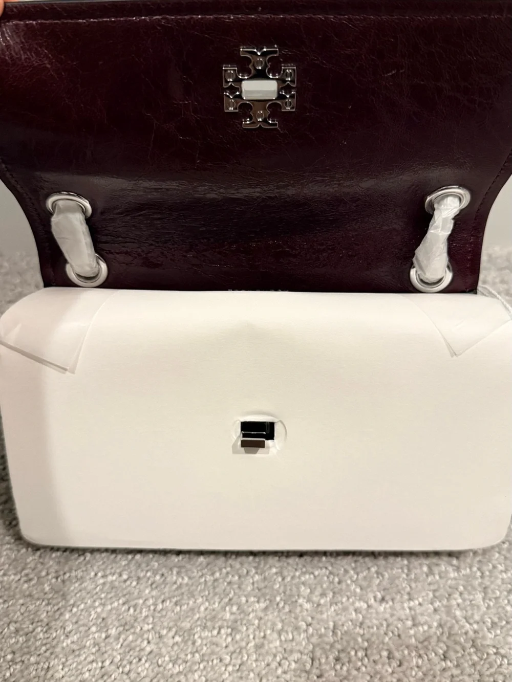 Tory Burch Mini Kira Turnlock Shoulder Bag Black NWT $350